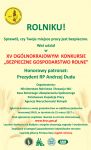 Zaproszenie do wzięcia udziału w XV ogólnokrajowym konkursie 'Bezpieczne gospodarstwo rolne'